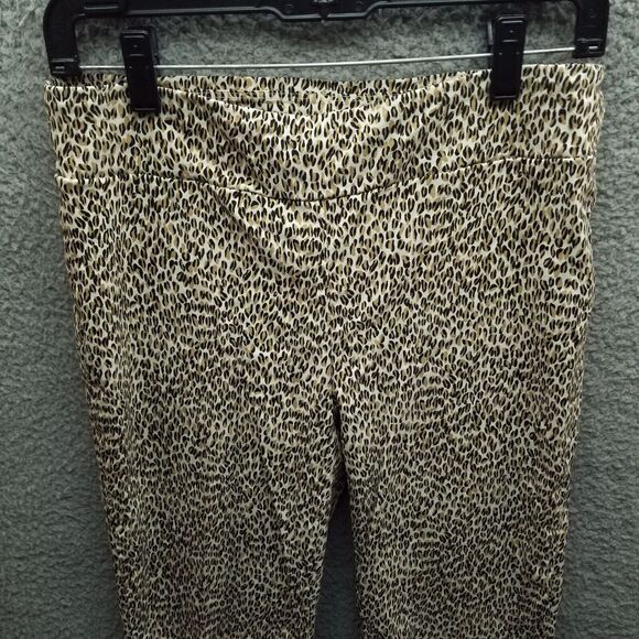 J. McLaughlin Women's 8 Animal Print Beige Leggings 30.5" 29.5" 8.5" - Picture 2 of 10